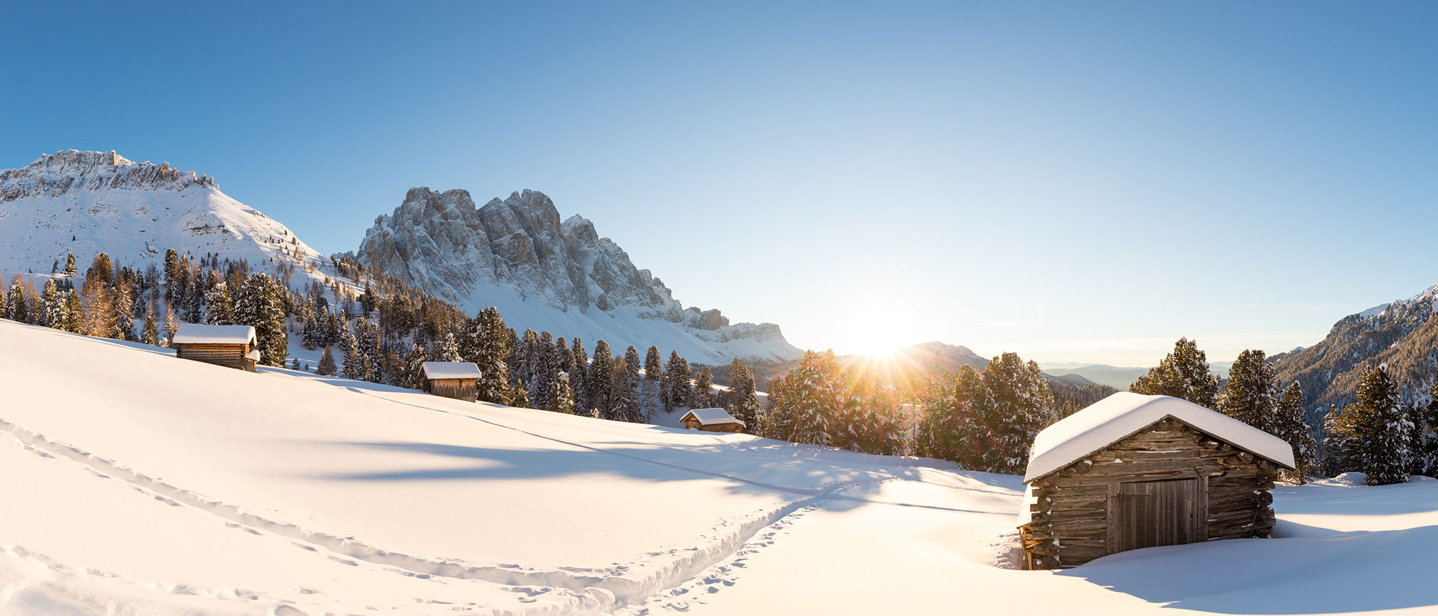 Sciare, scialpinismo e ciaspolate nella Val di Funes